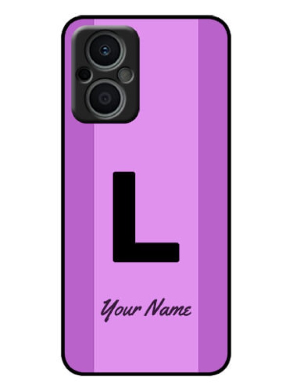 Custom Oppo F21 Pro 5G Custom Metal Phone Case - Tricolor Custom Text Design