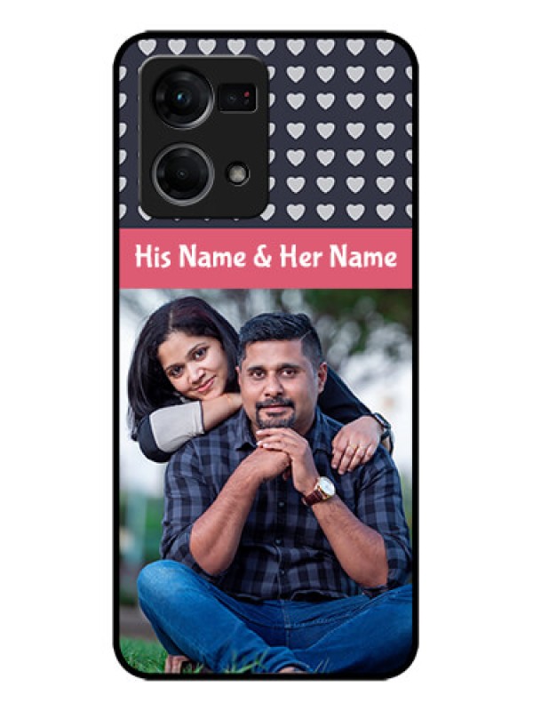 Custom Oppo F21 Pro Custom Metal Phone CaseLove Symbols Design