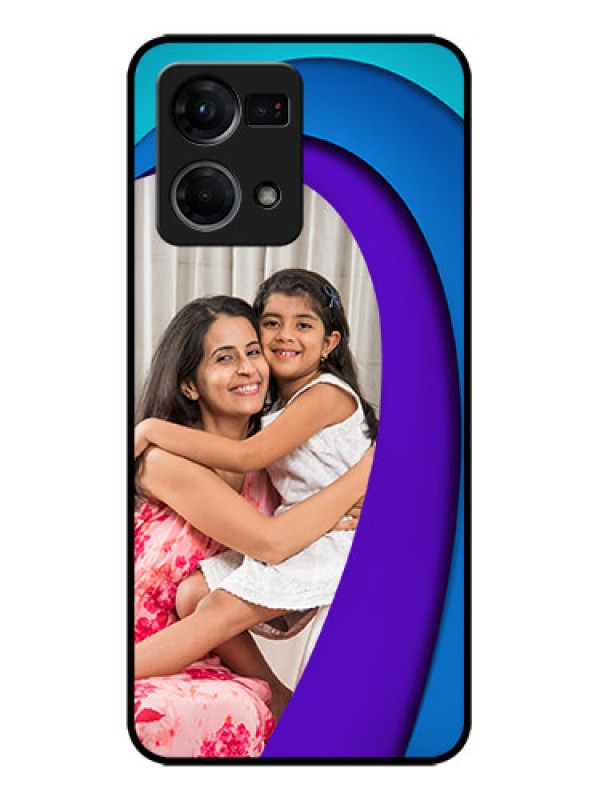 Custom Oppo F21 Pro Custom Metal Phone CaseSimple Pattern Design