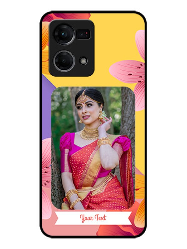 Custom Oppo F21 Pro Custom Metal Phone Case3 Image With Vintage Floral Design