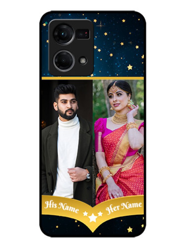 Custom Oppo F21 Pro Custom Metal Phone CaseGalaxy Stars Backdrop Design