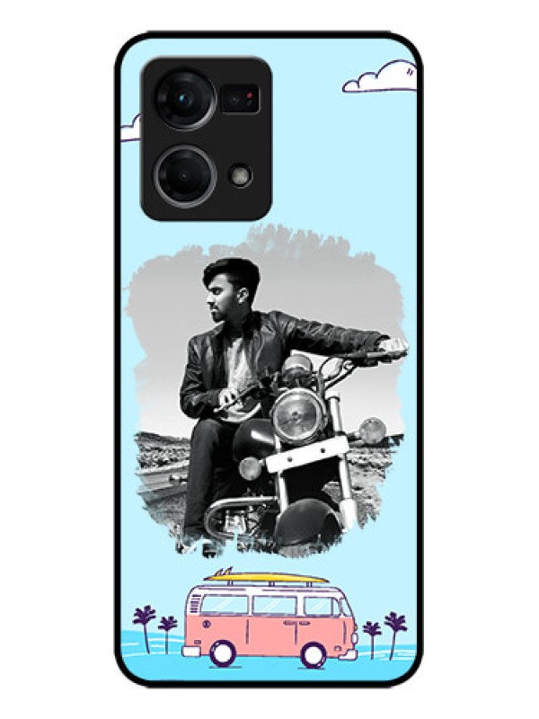 Custom Oppo F21 Pro Custom Metal Phone CaseTravel and Adventure Design