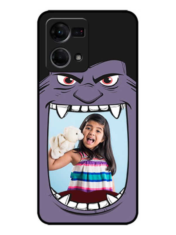 Custom Oppo F21 Pro Custom Metal Phone CaseAngry Monster Design