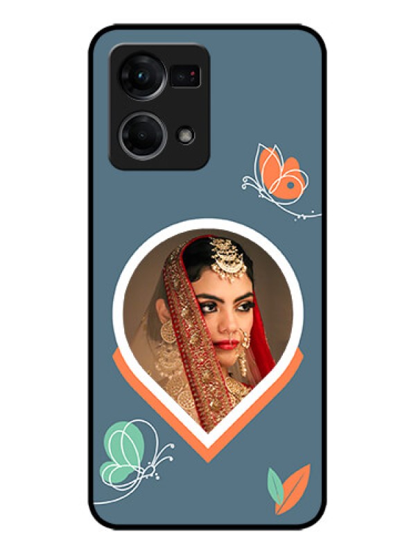 Custom Oppo F21 Pro Custom Metal Phone CaseDroplet Butterflies Design