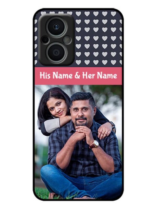 Custom Oppo F21s Pro 5G Custom Metal Phone Case - Love Symbols Design