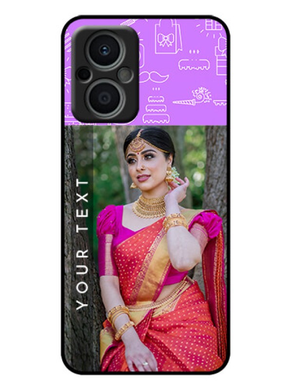 Custom Oppo F21s Pro 5G Custom Metal Phone Case - Birthday Icons Design