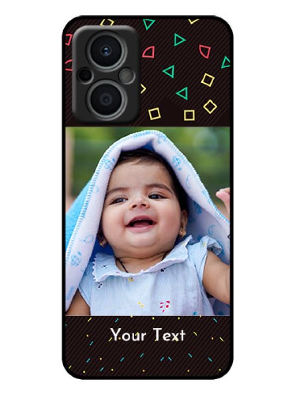 Custom Oppo F21s Pro 5G Custom Metal Phone Case - With Confetti Birthday Design