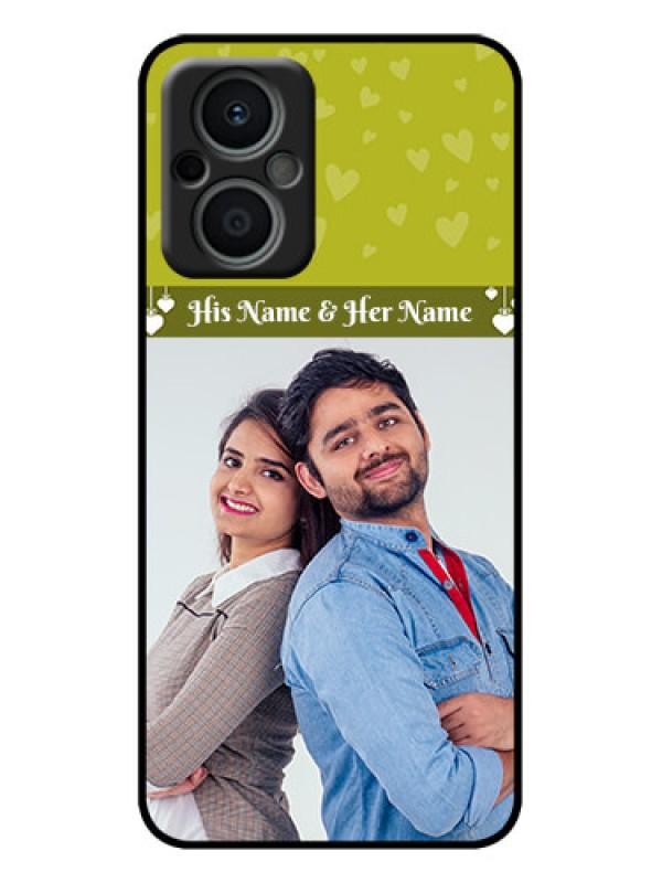 Custom Oppo F21s Pro 5G Custom Metal Phone Case - You and Me Heart Design