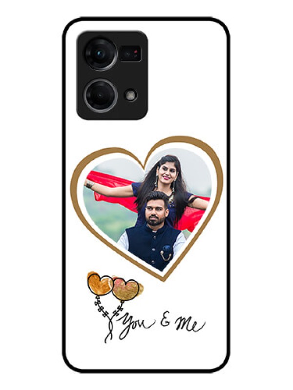 Custom Oppo F21s Pro Custom Metal Phone Case - You and Me Design