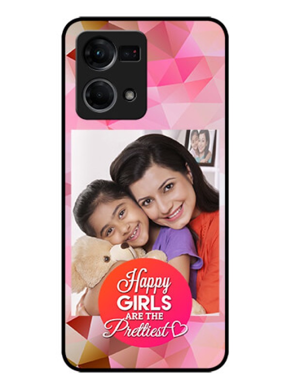 Custom Oppo F21s Pro Custom Metal Phone Case - Abstract Triangle Design