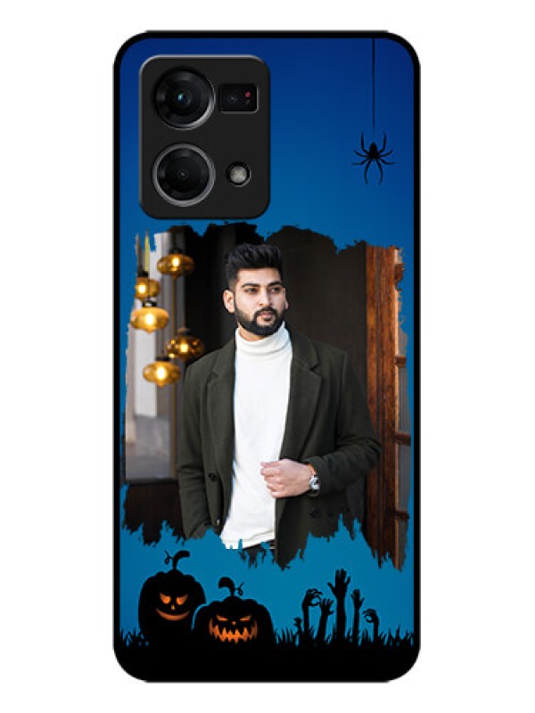 Custom Oppo F21s Pro Custom Metal Phone Case - With Pro Halloween Design