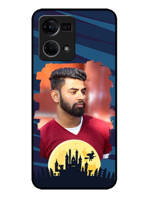 Custom Oppo F21s Pro Custom Metal Phone Case - Halloween Witch Design