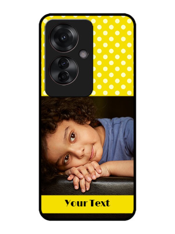 Custom Oppo F25 Pro 5G Custom Metal Phone CaseBright Yellow Case Design