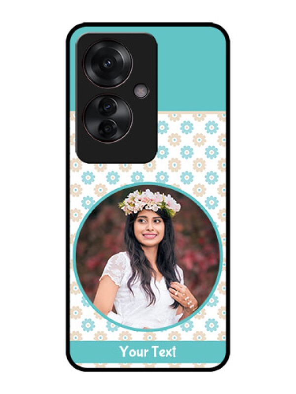 Custom Oppo F25 Pro 5G Custom Metal Phone CaseBeautiful Flowers Design