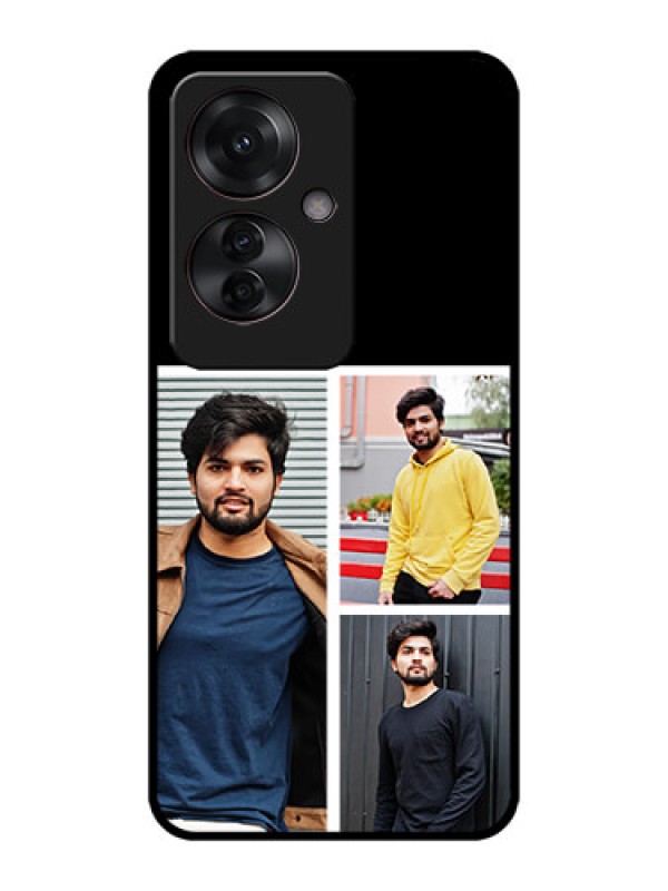 Custom Oppo F25 Pro 5G Custom Metal Phone CaseUpload Multiple Picture Design