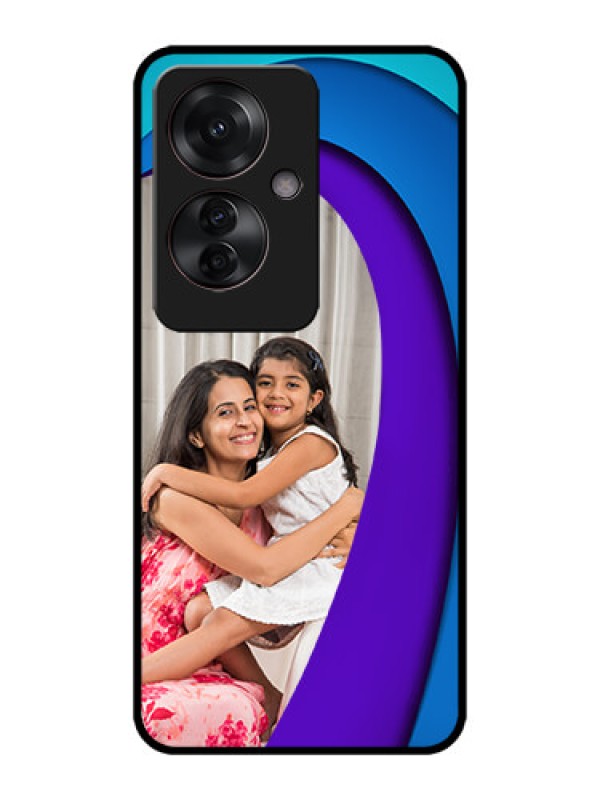 Custom Oppo F25 Pro 5G Custom Metal Phone CaseSimple Pattern Design
