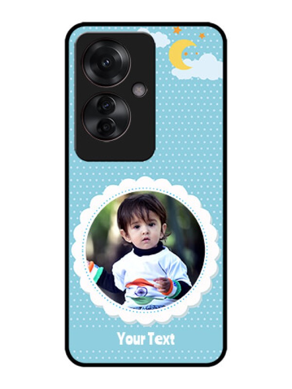 Custom Oppo F25 Pro 5G Custom Metal Phone CaseViolet Pattern Design