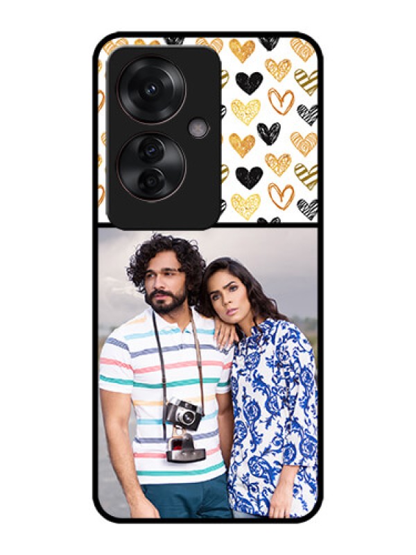 Custom Oppo F25 Pro 5G Custom Metal Phone CaseLove Symbol Design