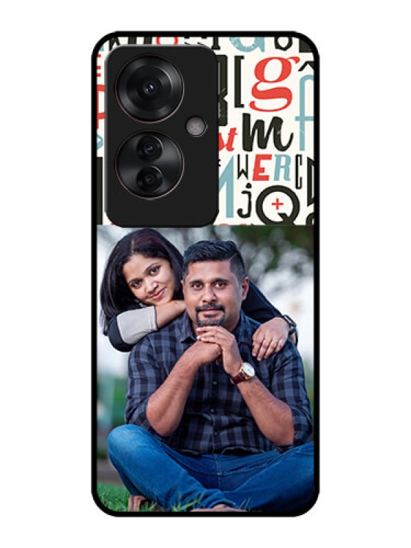 Custom Oppo F25 Pro 5G Custom Metal Phone CaseAlphabet Design