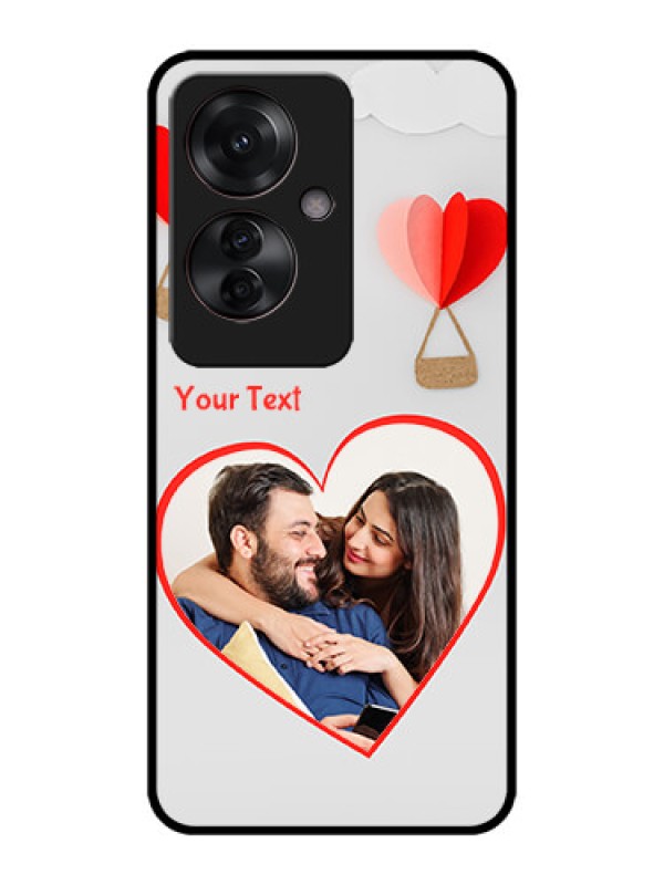 Custom Oppo F25 Pro 5G Custom Metal Phone CaseParachute Love Design