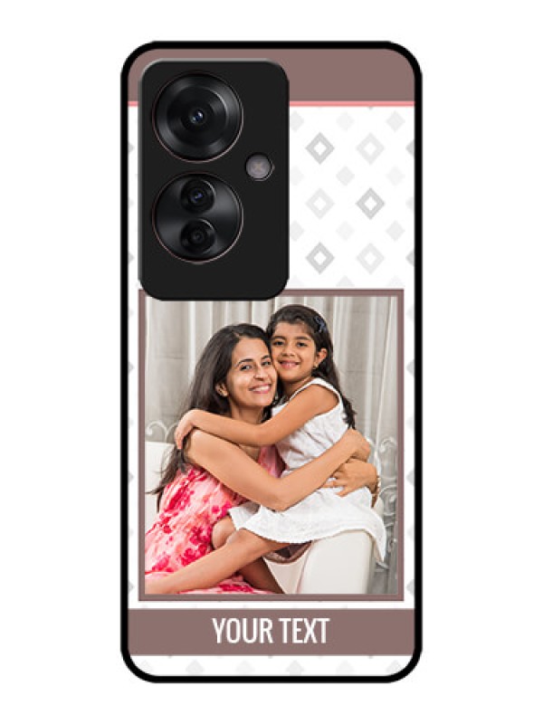 Custom Oppo F25 Pro 5G Custom Metal Phone CaseSimple Diamond Design