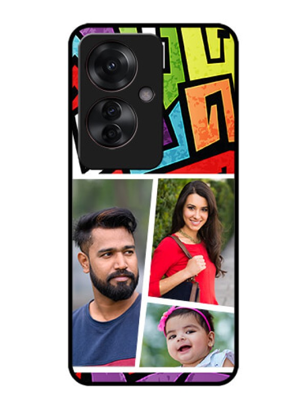 Custom Oppo F25 Pro 5G Custom Metal Phone CaseGraffiti Pattern Design