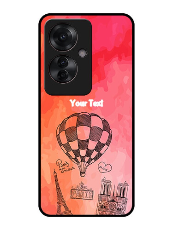 Custom Oppo F25 Pro 5G Custom Metal Phone CaseParis Theme Design