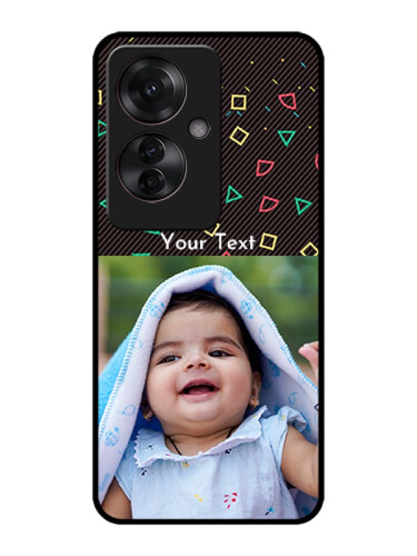 Custom Oppo F25 Pro 5G Custom Metal Phone CaseWith Confetti Birthday Design