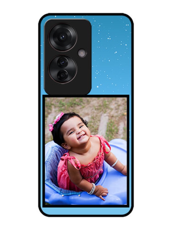 Custom Oppo F25 Pro 5G Custom Metal Phone CaseWave Pattern Colorful Design