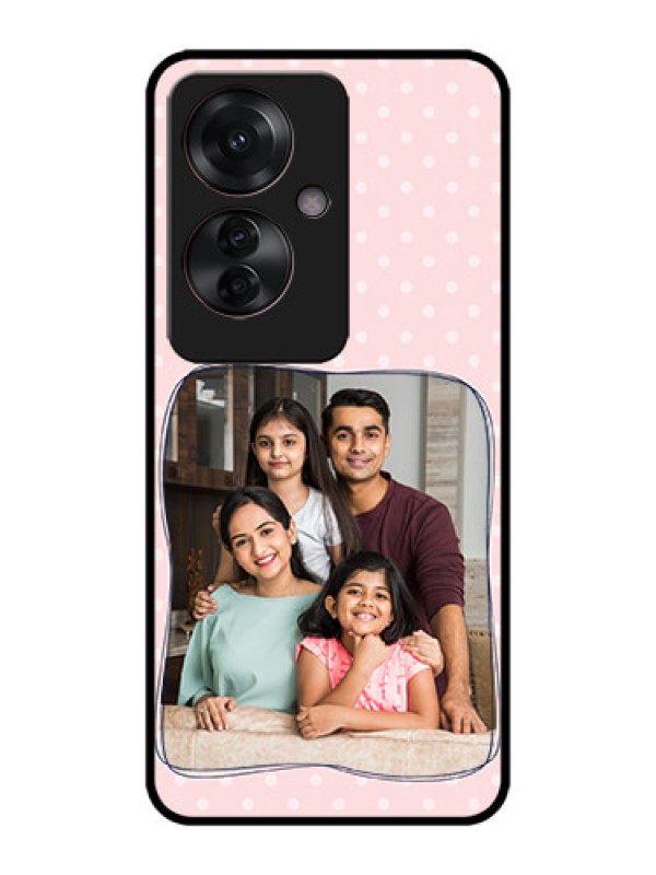 Custom Oppo F25 Pro 5G Custom Metal Phone CaseFamily With Dots Design