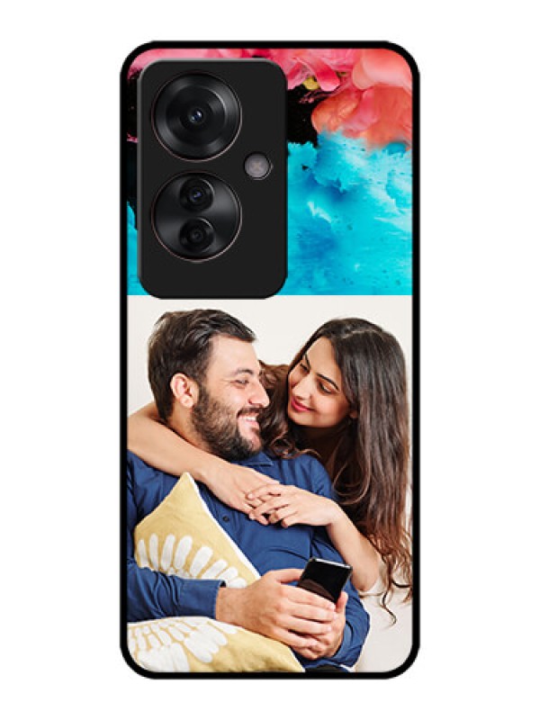 Custom Oppo F25 Pro 5G Custom Metal Phone CaseQuote With Acrylic Painting Design