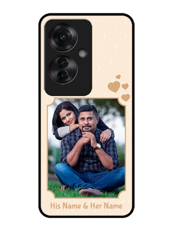 Custom Oppo F25 Pro 5G Custom Metal Phone CaseWith Confetti Love Design