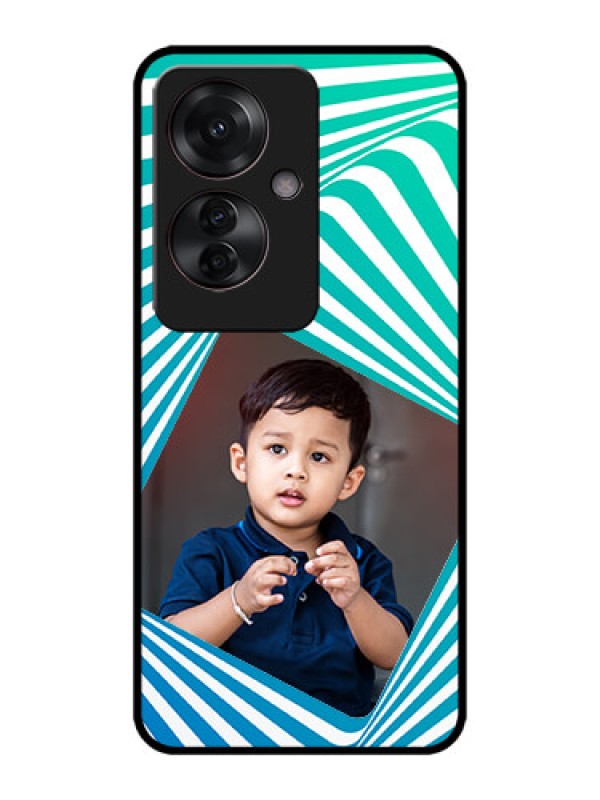 Custom Oppo F25 Pro 5G Custom Metal Phone CaseAbstract Spiral Design