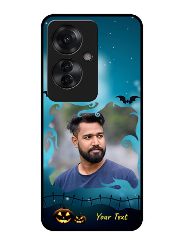Custom Oppo F25 Pro 5G Custom Metal Phone CaseHalloween Frame Design