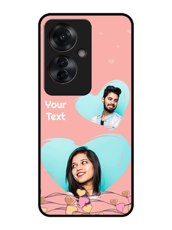 Custom Oppo F25 Pro 5G Custom Metal Phone CaseLove Doodle Design