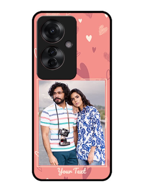 Custom Oppo F25 Pro 5G Custom Metal Phone CaseLove Doodle Art Design