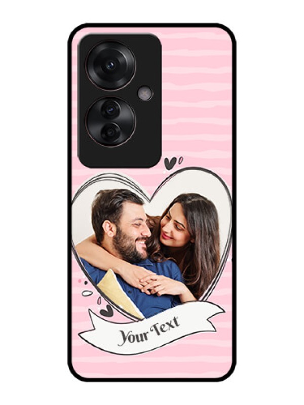 Custom Oppo F25 Pro 5G Custom Metal Phone CaseVintage Heart Design