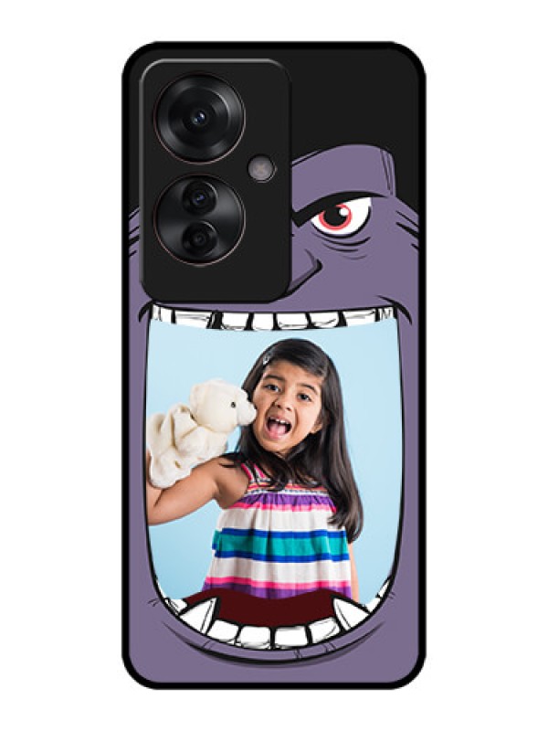 Custom Oppo F25 Pro 5G Custom Metal Phone CaseAngry Monster Design