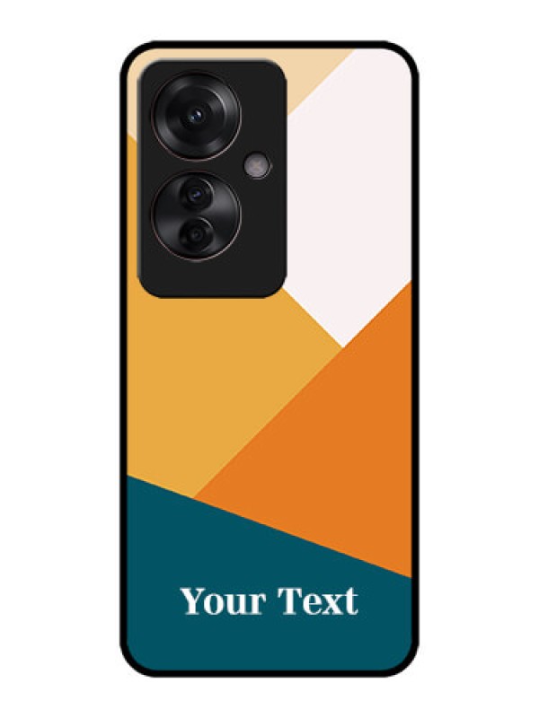 Custom Oppo F25 Pro 5G Custom Metal Phone CaseStacked Multi - Colour Design