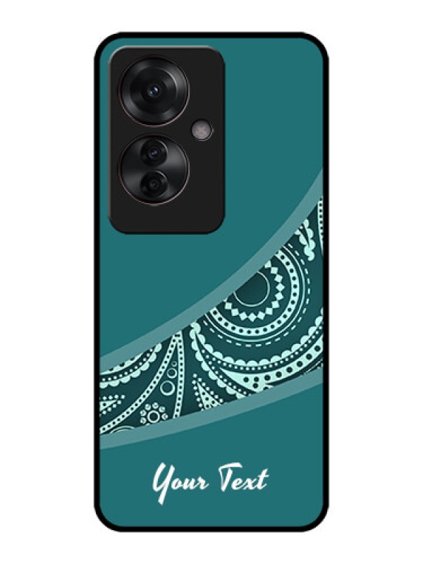 Custom Oppo F25 Pro 5G Custom Metal Phone CaseSemi Visible Floral Design