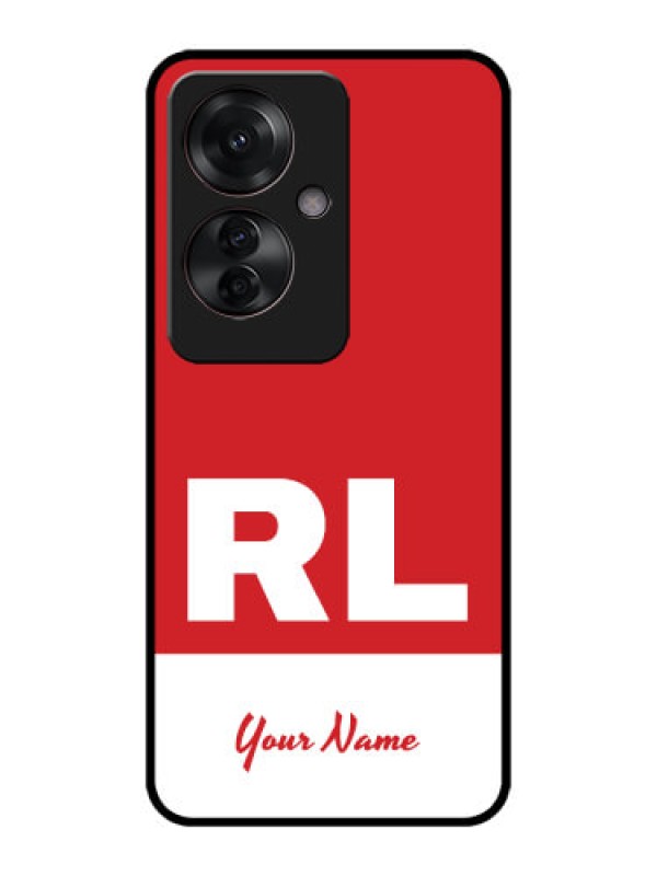 Custom Oppo F25 Pro 5G Custom Metal Phone CaseDual Tone Custom Text Design