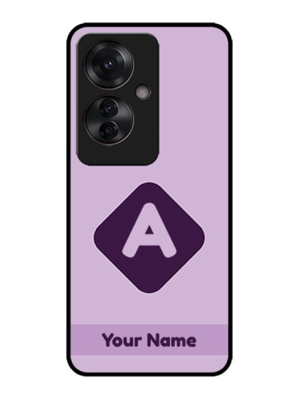 Custom Oppo F25 Pro 5G Custom Metal Phone CaseCustom Letter In Curved Badge Design