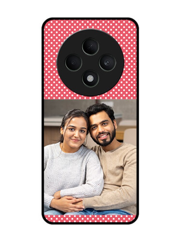 Custom Oppo F27 5G Custom Metal Phone CaseWhite Dotted Design