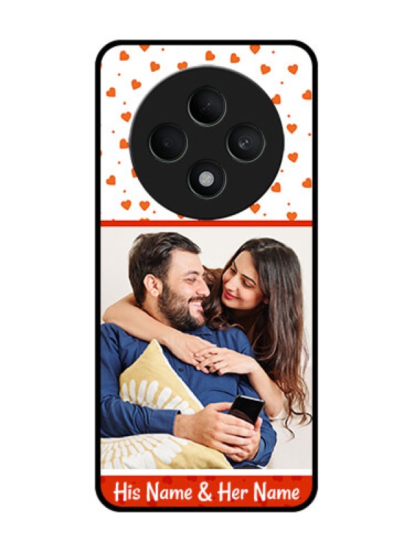 Custom Oppo F27 5G Custom Metal Phone CaseOrange Love Symbol Design