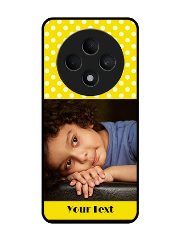 Custom Oppo F27 5G Custom Metal Phone CaseBright Yellow Case Design