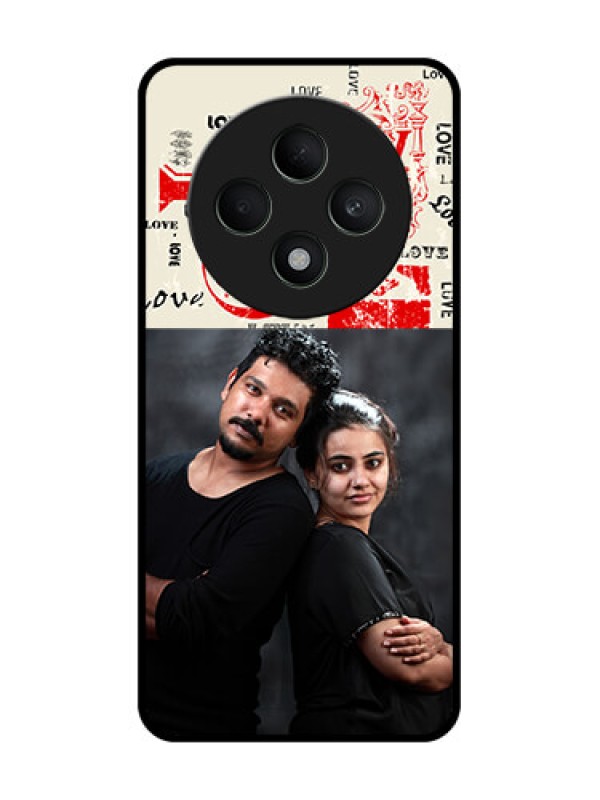 Custom Oppo F27 5G Custom Metal Phone CaseTrendy Love Design Case