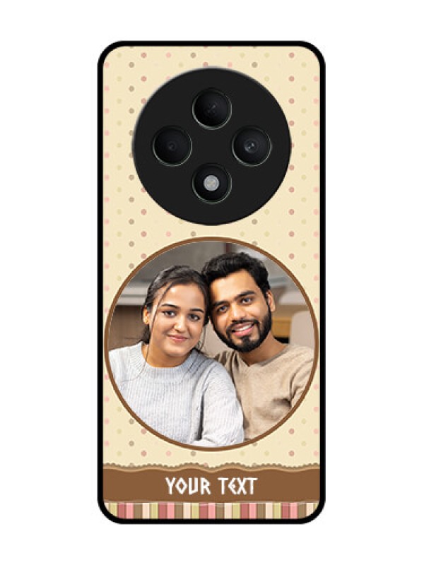 Custom Oppo F27 5G Custom Metal Phone CaseBrown Dotted Mobile Case Design