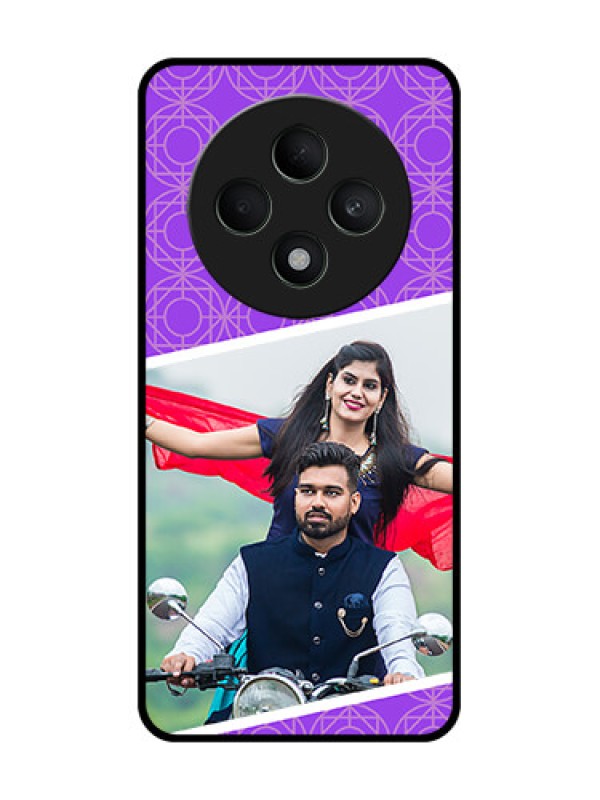 Custom Oppo F27 5G Custom Metal Phone CaseViolet Color Pattern Design