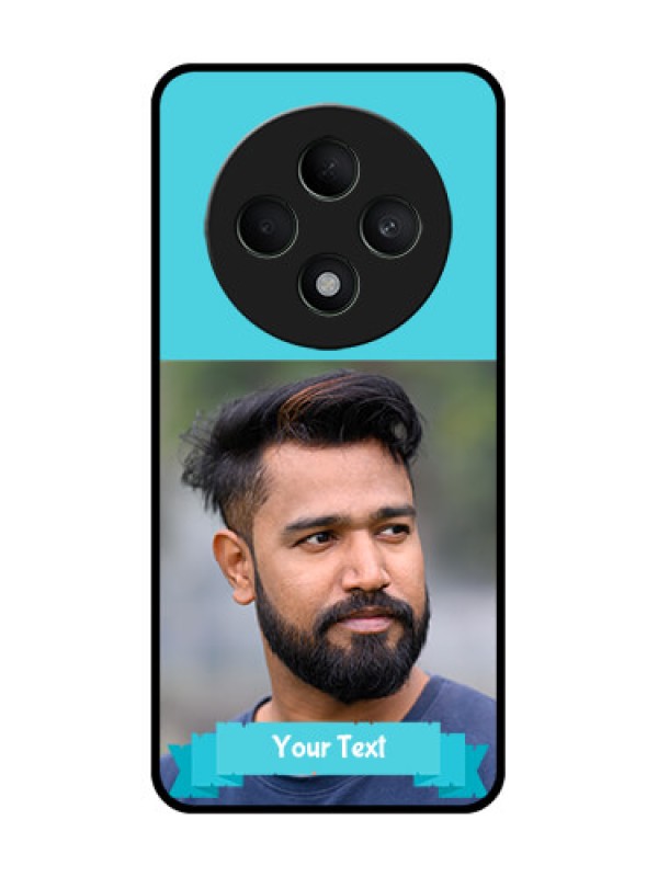 Custom Oppo F27 5G Custom Metal Phone CaseBlue Color Design