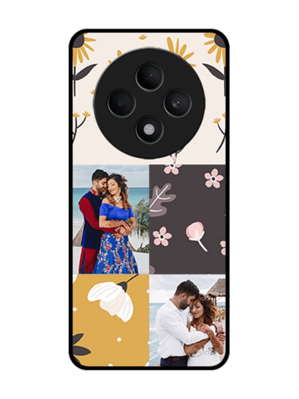 Custom Oppo F27 5G Custom Metal Phone Case3 Images With Floral Design